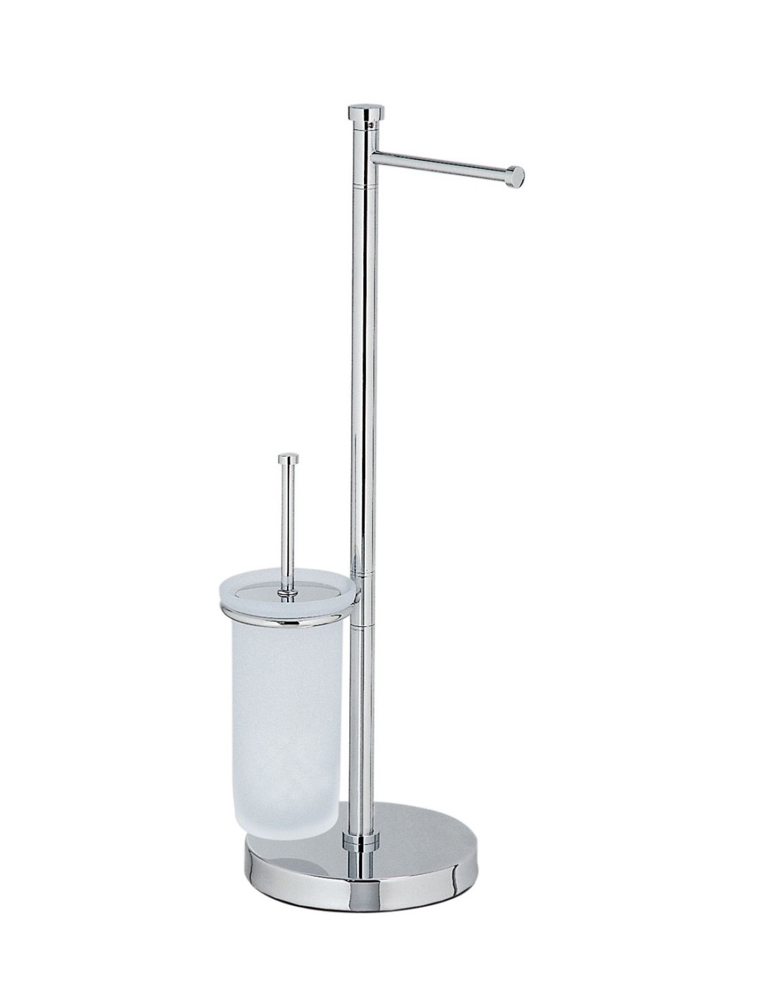 Caos Arredo Bagno Italiano - Piantana WC Stilo con scopino in vetro - P300