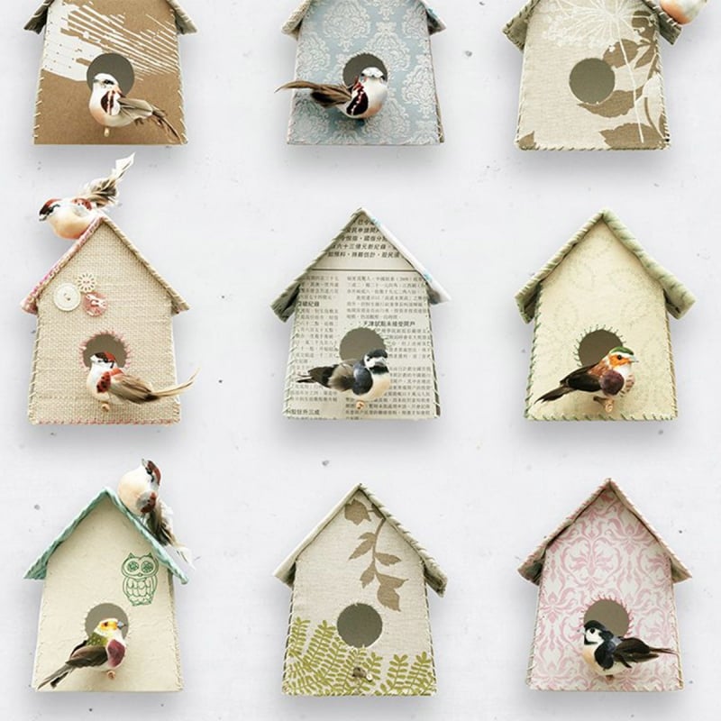 Carta da parati Birdhouse  Studio Ditte