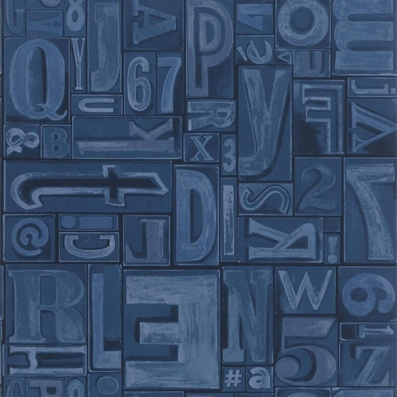 Carta da parati Copeley Letterpress Ralph Lauren