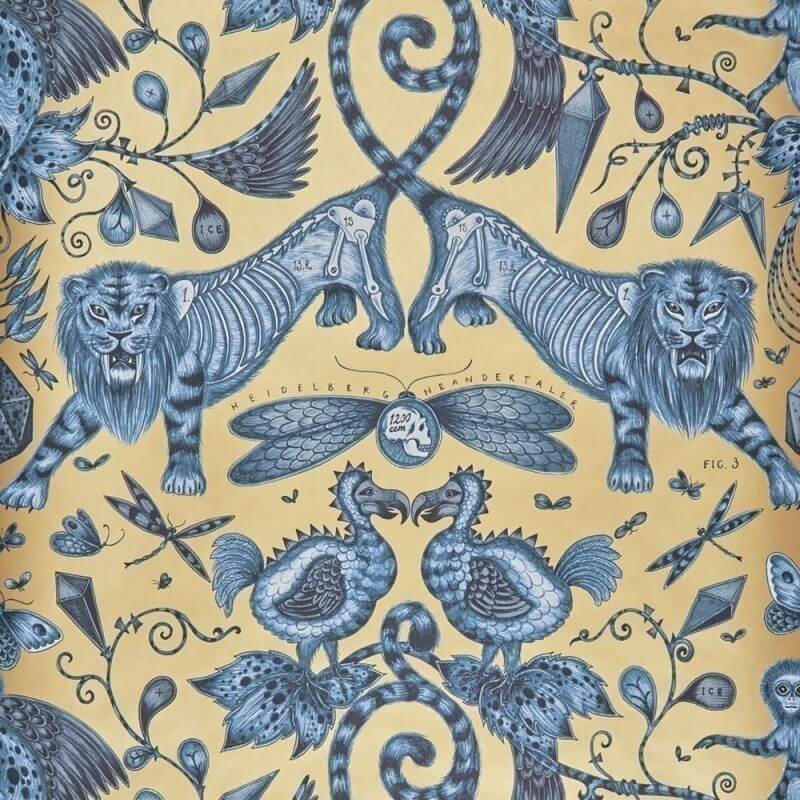 Carta da parati Extinct Emma J. Shipley by Clarke and Clarke