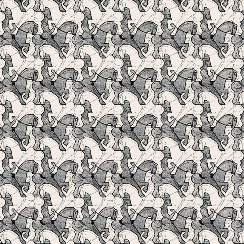 Carta da parati Horseman M.C. Escher