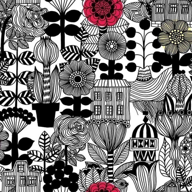 Carta da parati linotukoto  Marimekko