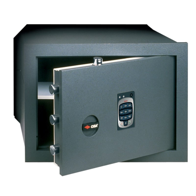 CASSAFORTE A MURO ELETTRONICA CISA L42 P30 H25CM 82710.41
