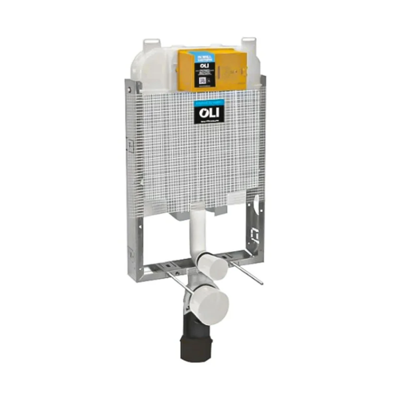 Cassetta ad incasso sospeso Oli 74 ad azionamento meccanico con doppio scarico