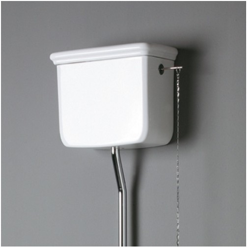 Cassetta alta con coperchio per vaso in ceramica bianca - Lante, Simas