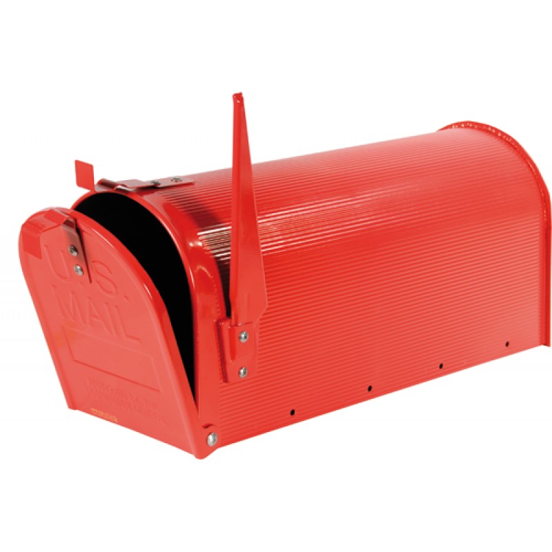 CASSETTA POSTALE MAURER HANGAR ROSSO ALLUMINIO