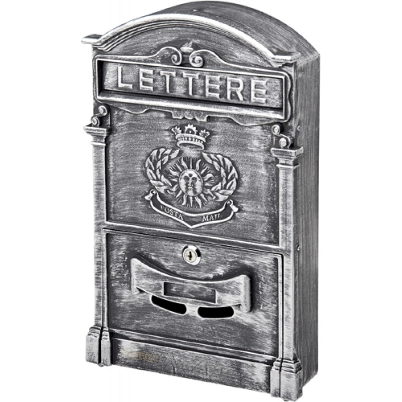CASSETTA POSTALE MAURER ROYAL GRIGIO ANTICHIZZATO ALLUMINIO