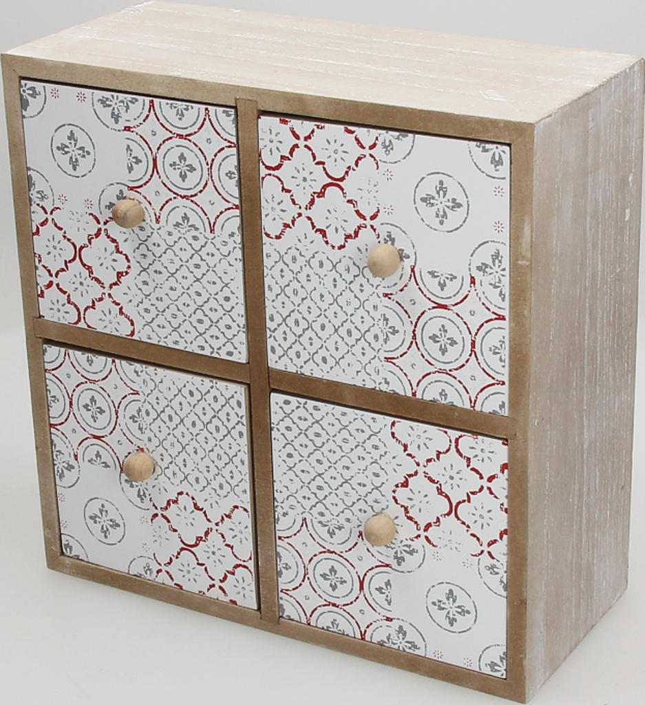 Cassettiera Portaoggetti 4 Cassetti Mishmash