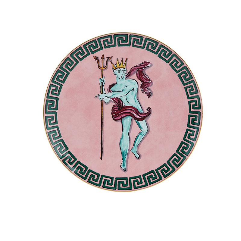 Centrotavola e segnaposto pink Il Viaggio Di Nettuno GINORI 1735