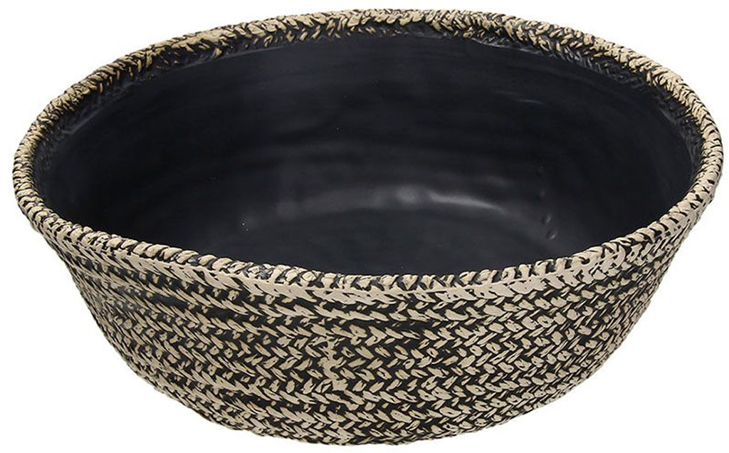 Centrotavola Intrecciato In Ceramica