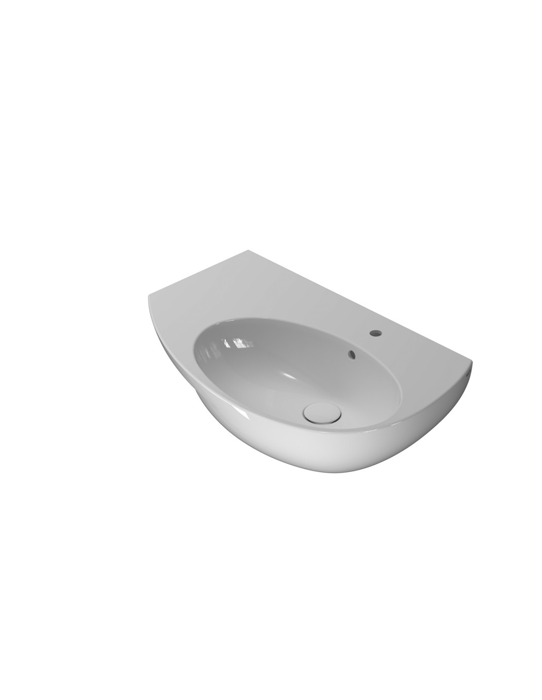 Ceramica Globo - lavabo sospeso Mode asimettrico DX 70X45