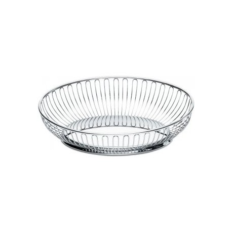 Cestino a filo Alessi ovale in acciaio