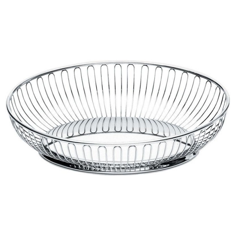 CESTINO OVALE A FILO IN ACCIAIO LUCIDO ALESSI
