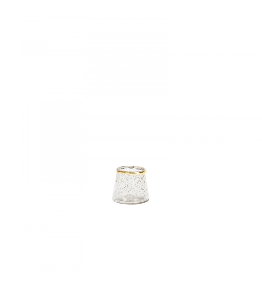 Circle Portacandele in Vetro Trasparente