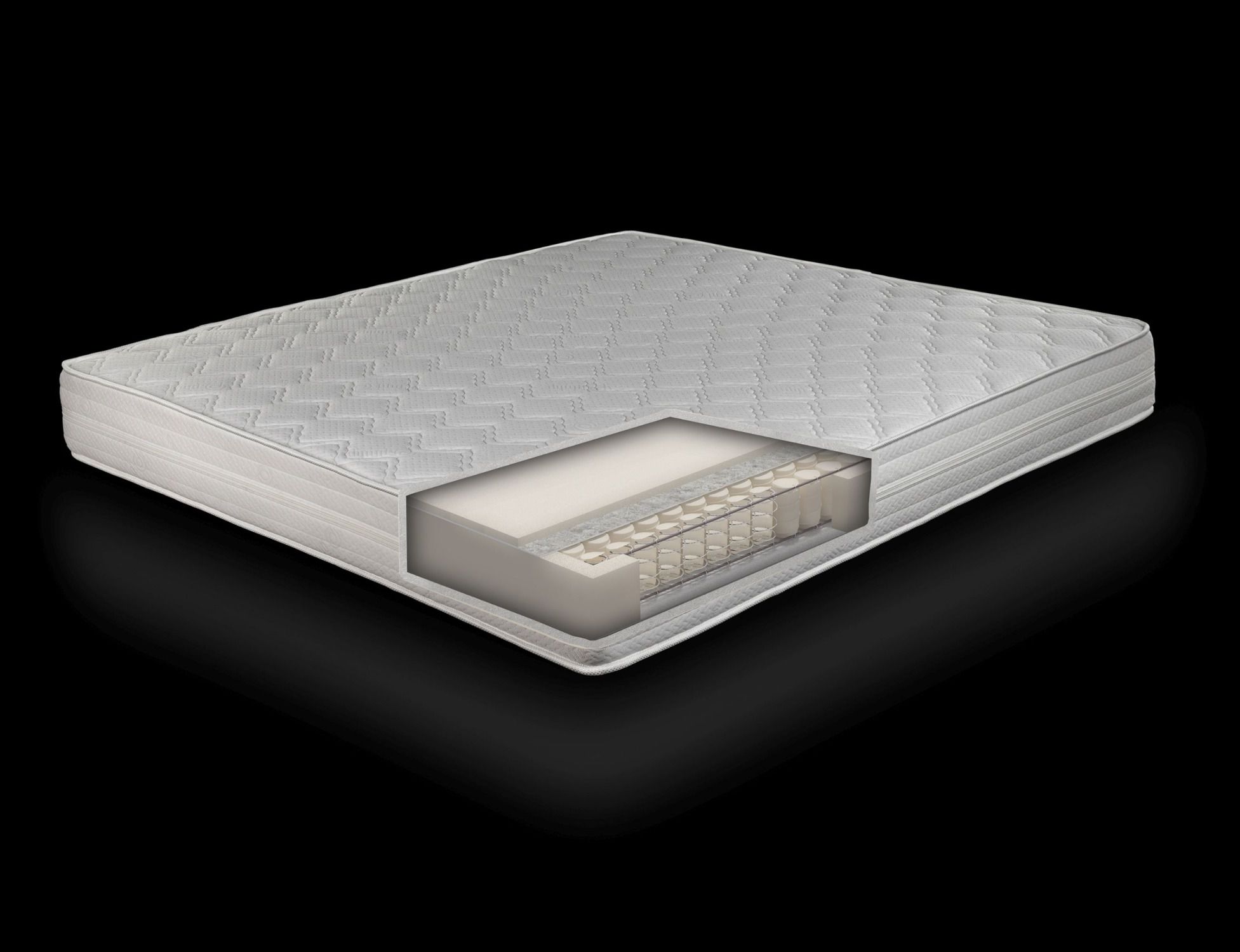 Materasso Economico Classic Pocket a molle insacchettate, 3 zone - 90 x 190 cm