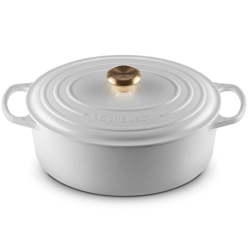 Cocotte ovale evolution Le Creuset in ghisa bianco cm 29