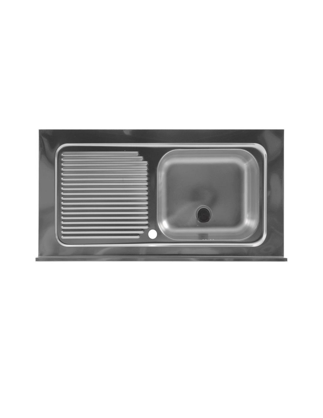 Colavene - Lavello in acciaio inox 105x60 vasca a destra - 100510V