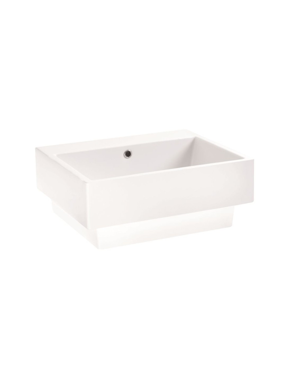 COLAVENE - VOLANT lavabo profondo in ceramica 50X50 h25 cm senza foro - LAB5050