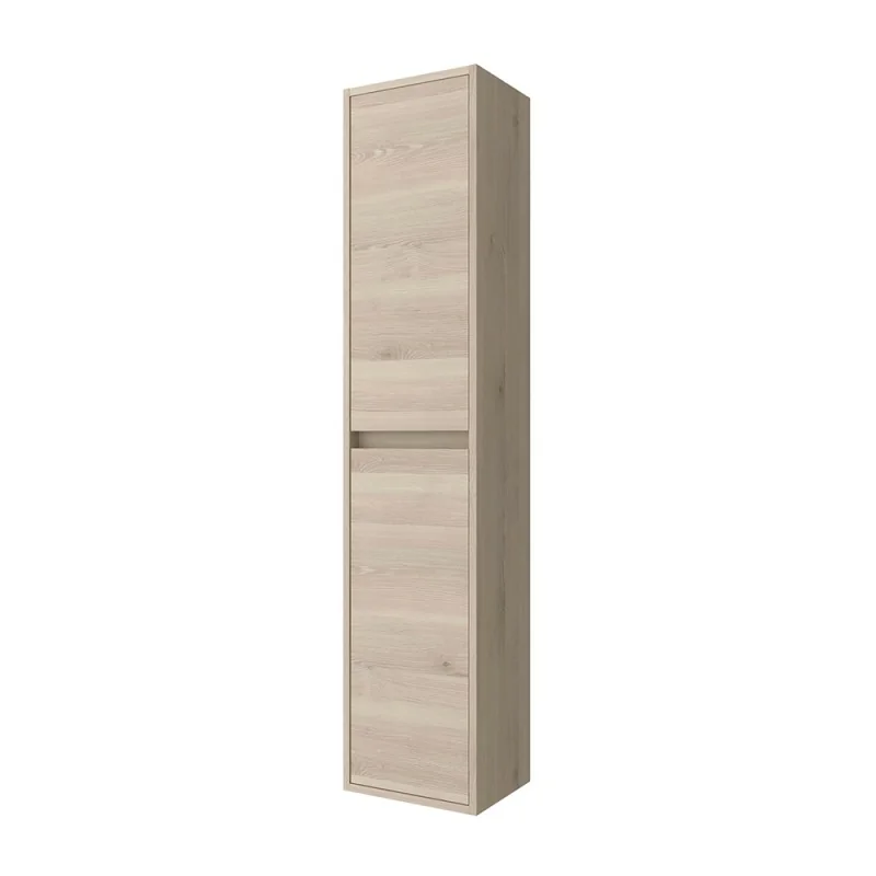 Colonna bagno sospesa 140 cm rovere bali ripiani regolabili Gaya