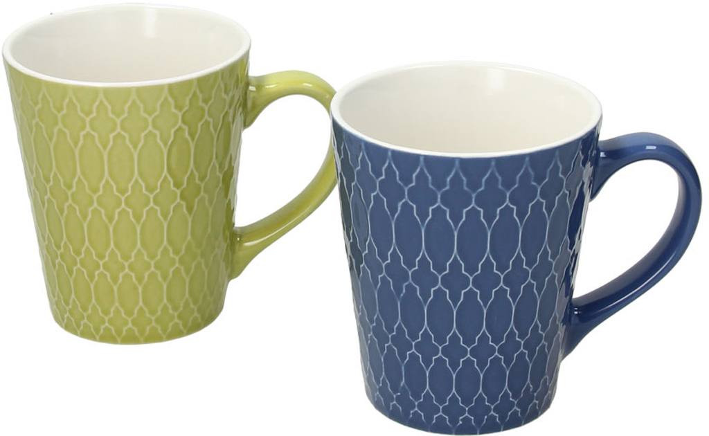 Confezione 2 Mug Verde Blu