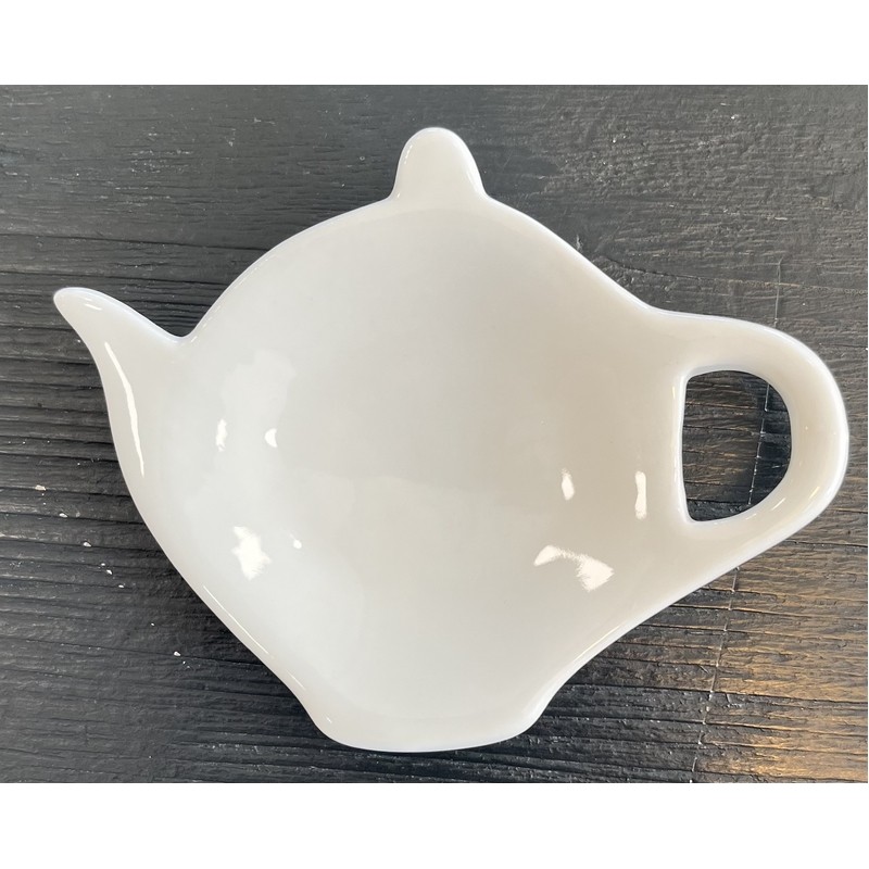 CONVIVIO PIATTINO PORTABUSTINE DEL THE 11 CM. LA PORCELLANA BIANCA