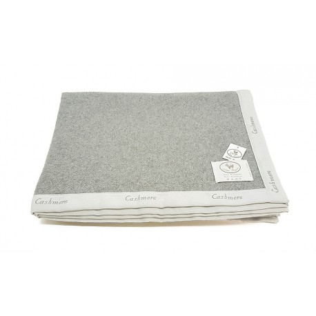 coperta pure cashmere matrimoniale cobi xandra grigio