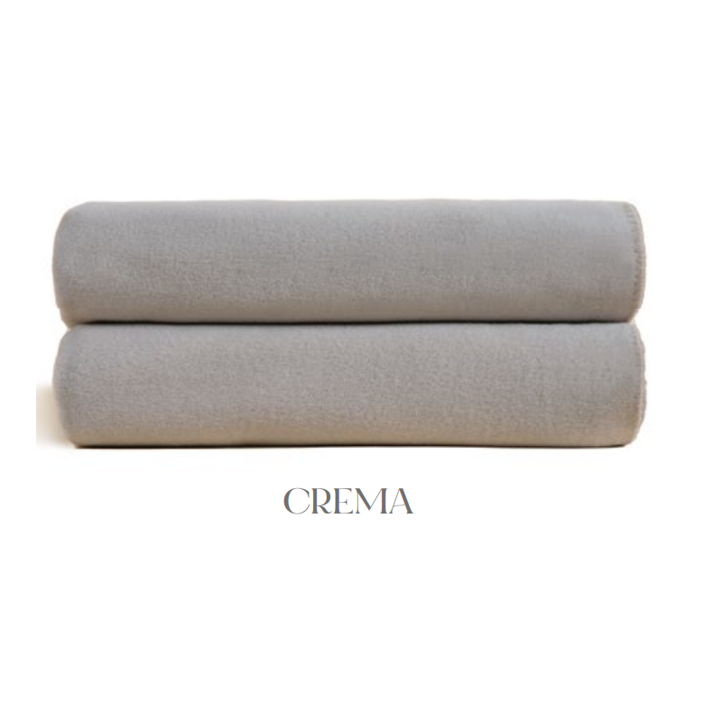Coperta soft cotton Frati Home crema burro