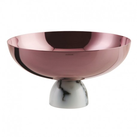 Coppa con piede Madame Sambonet bianco pvd parfait amour cm 20.5