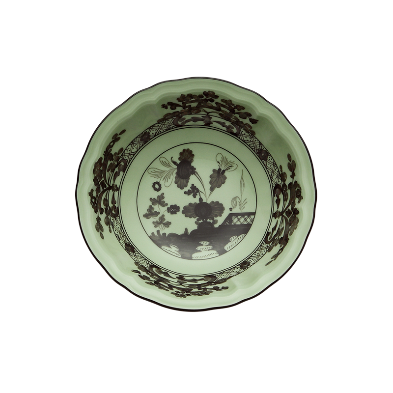 Coppetta macedonia Ginori 1735 Oriente Italiano Bario cm 15