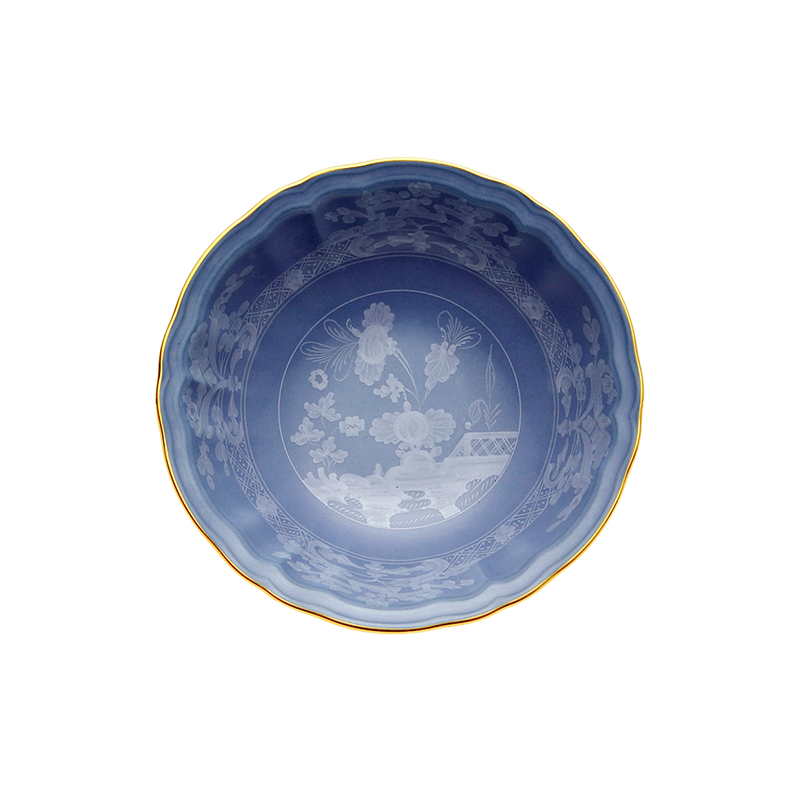 Coppetta macedonia Ginori 1735 Oriente Italiano Pervinca cm 15