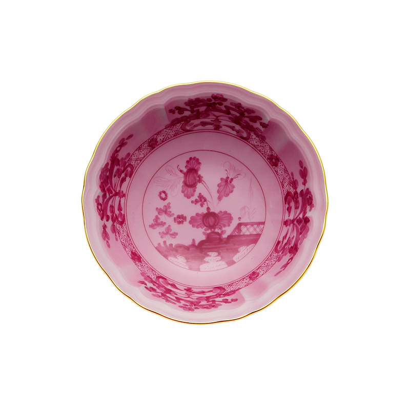 Coppetta macedonia Ginori 1735 Oriente Italiano Porpora cm 15