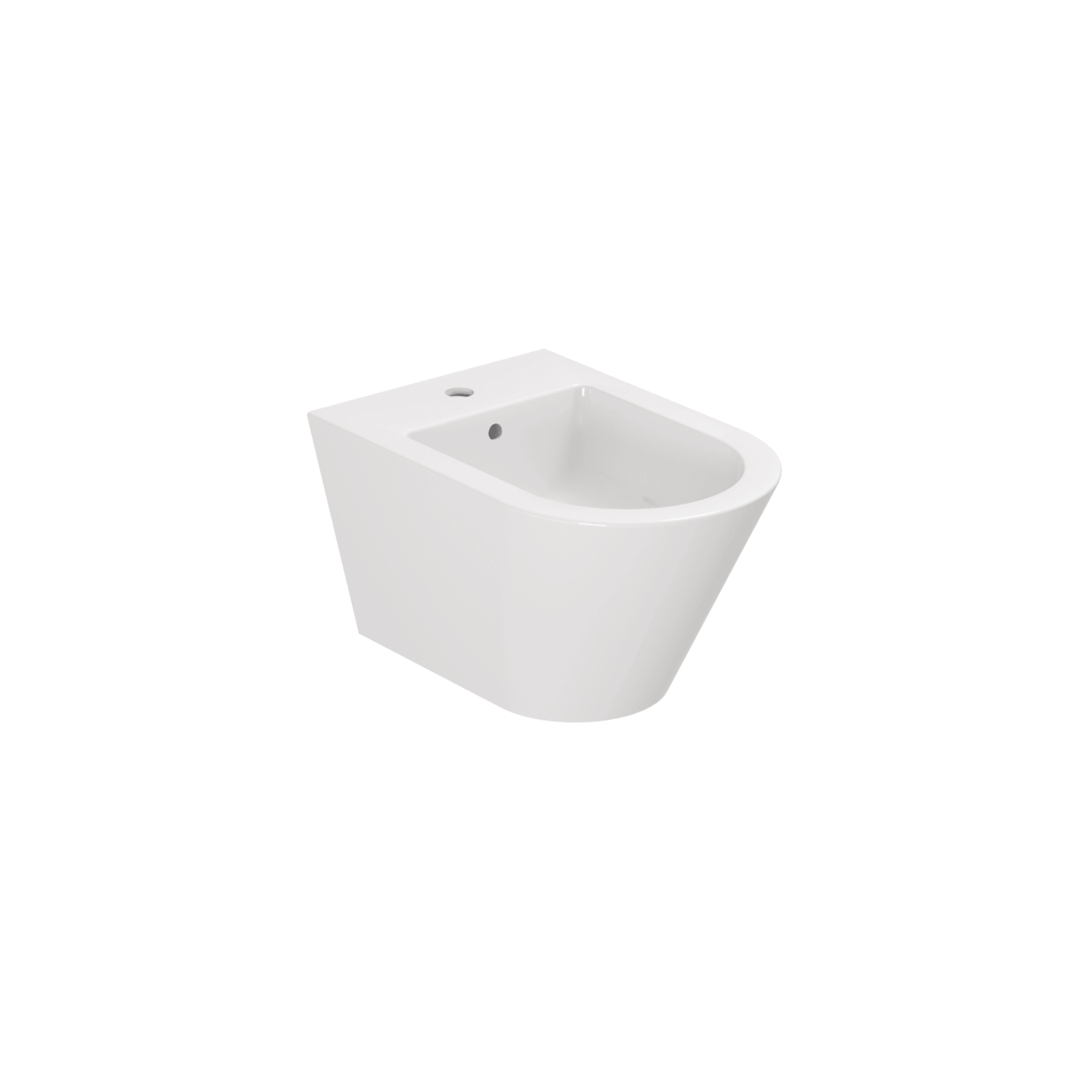 Bidet Sospeso Azzurra Ceramica "Forma" Bianco Lucido