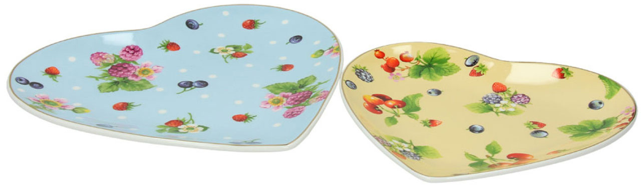 Coppia piatti cuore Camargue