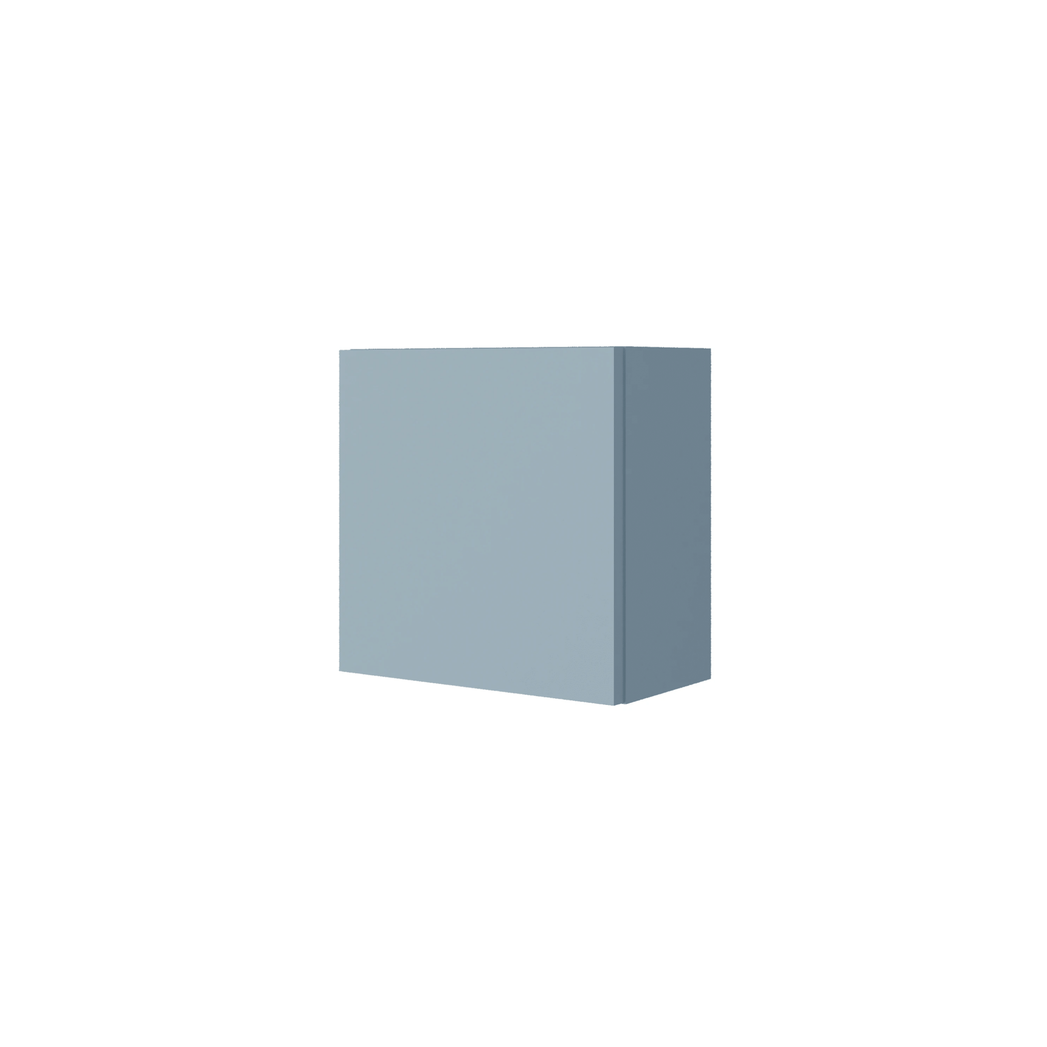 Cubotto Portaoggetti 30 cm Un'Anta Savini Due "Oikos" Blu Pastello Opaco