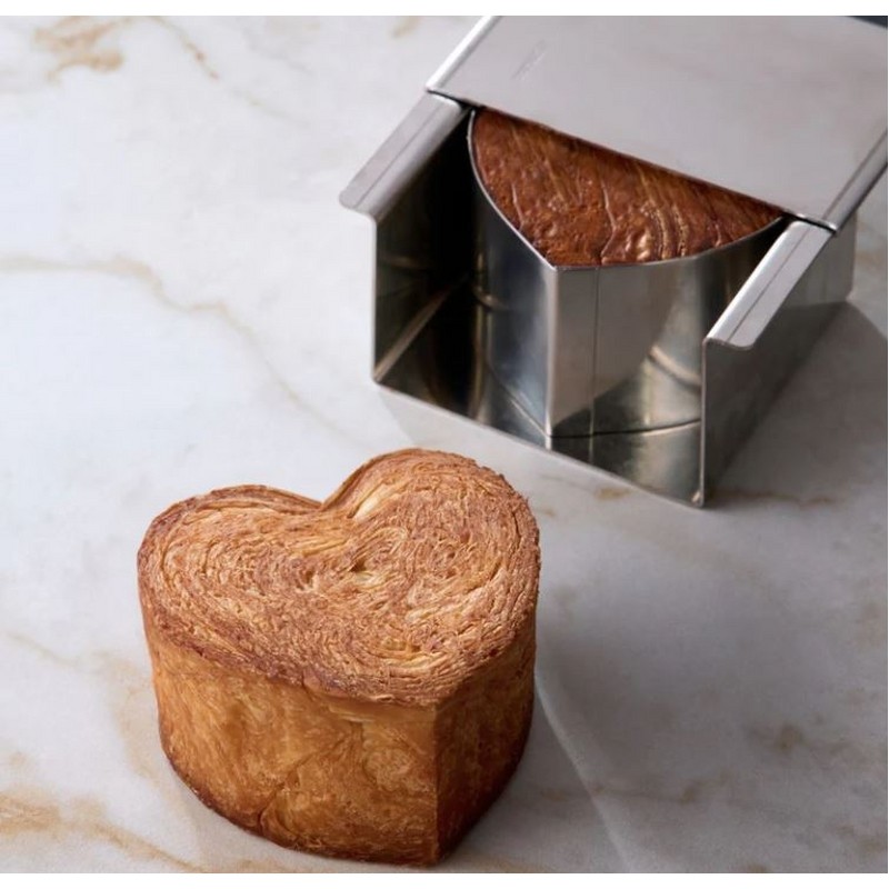 CUORE STAMPO IN ACCIAIO INOX PER CROISSANT 80X70X(H)50 MM PAVONI