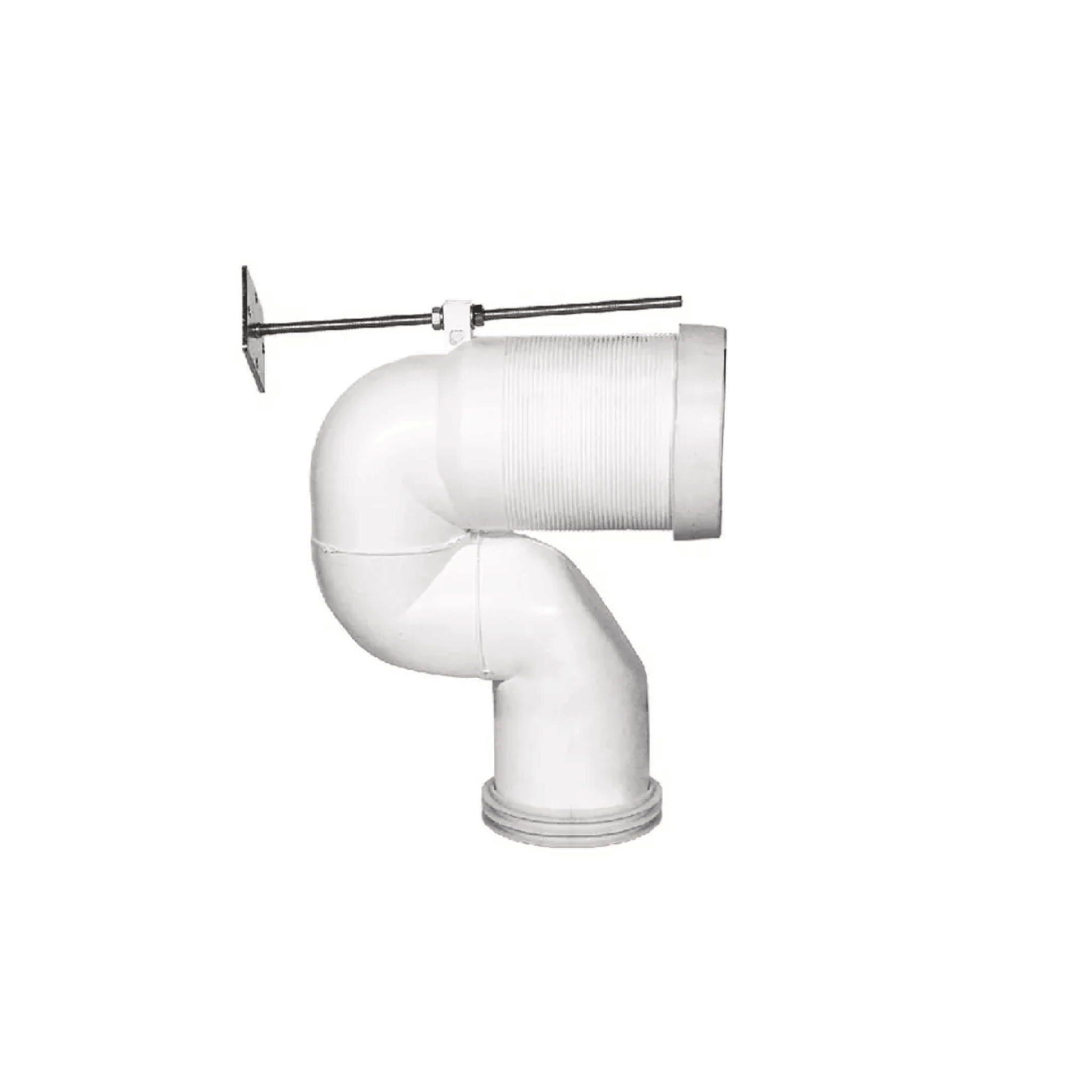 Curva Tecnica Per Wc Traslato Con Scarico a Terra 16 a 25 Cm