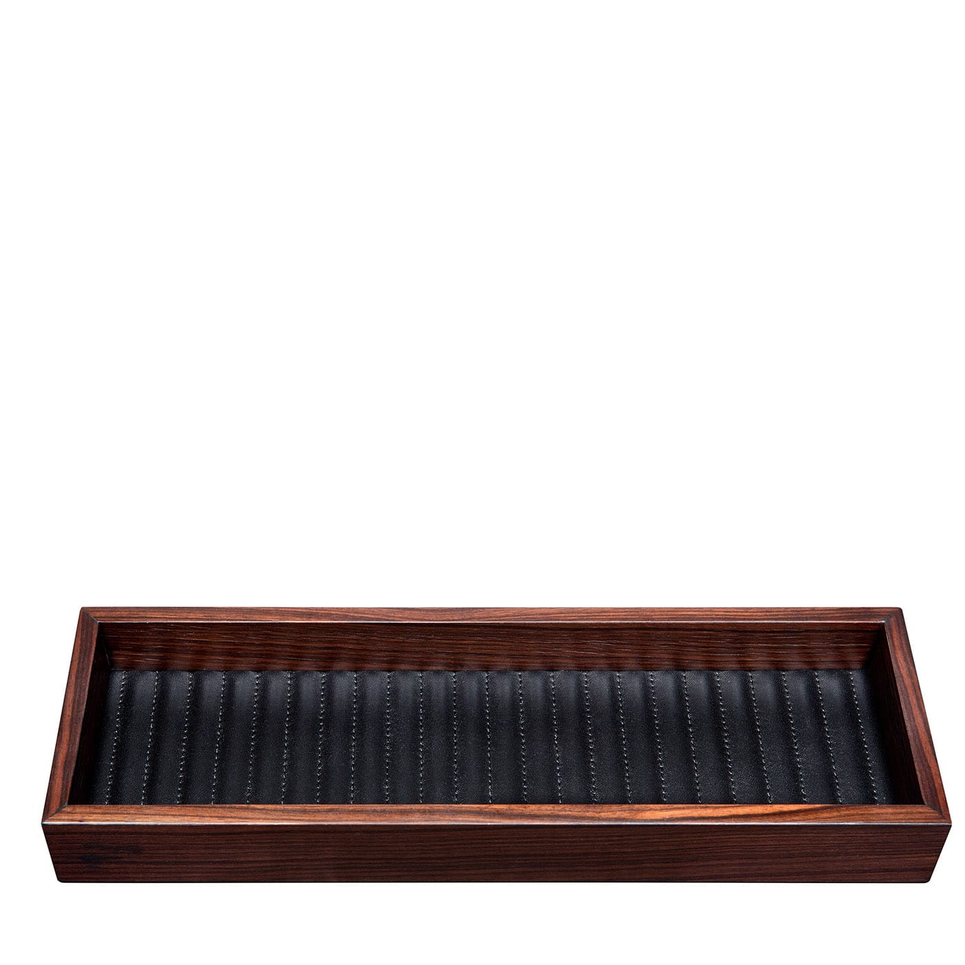 Vassoio rettangolare lungo Febe Ebony Lines