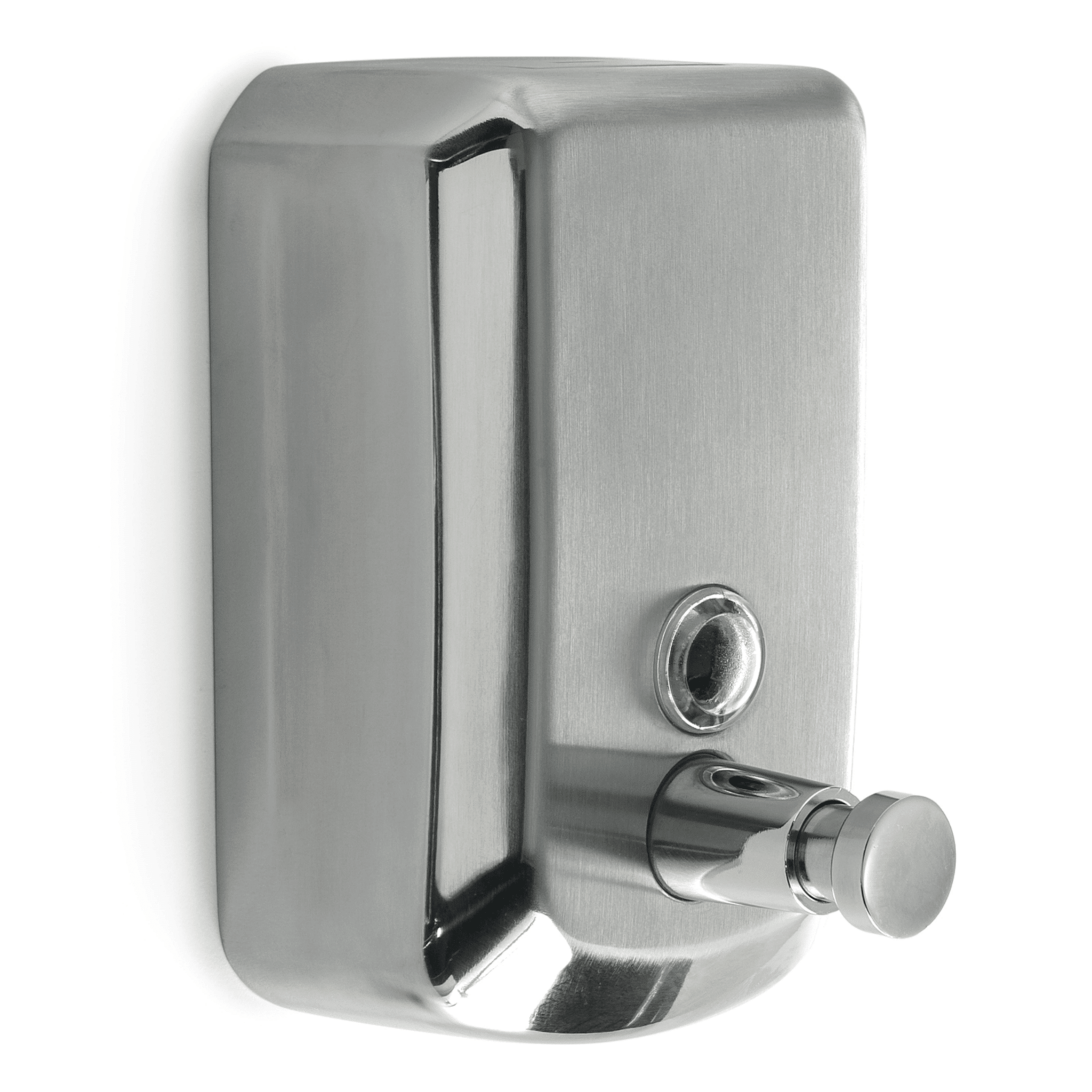 Dispenser Sapone a Parete 1 Lt Gedy "Epos" Cromo Lucido/Inox Spazzolato