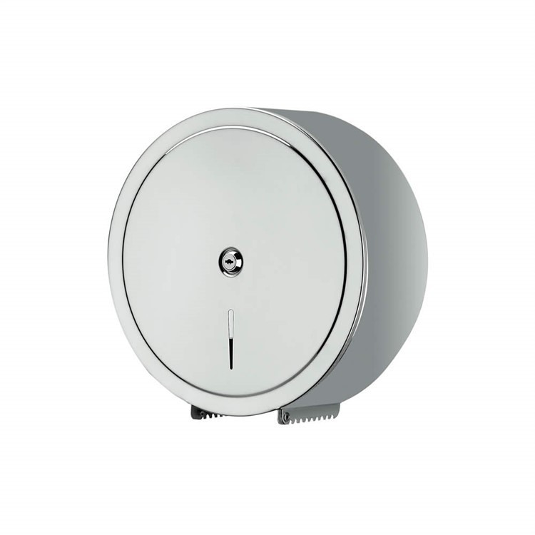 Distributore di carta igienica con serratura di sicurezza finitura acciaio inox - Colombo Design