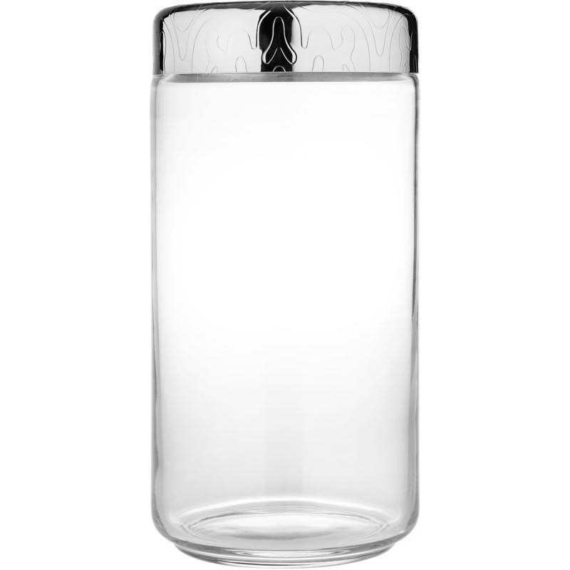 DRESSED BARATTOLO ERMETICO 150 CL IN VETRO CON COPERCHIO IN ACCIAIO INOX ALESSI