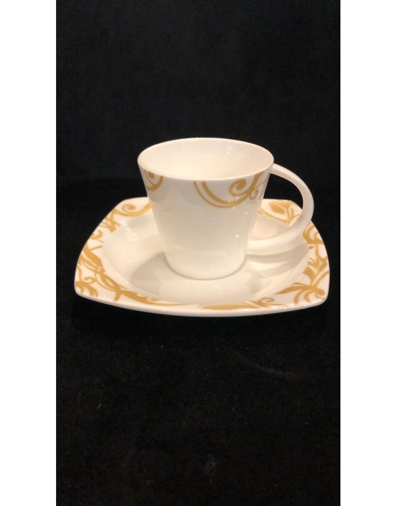 Set caffè 13 pezzi con piattino Aspendos Fade Maison