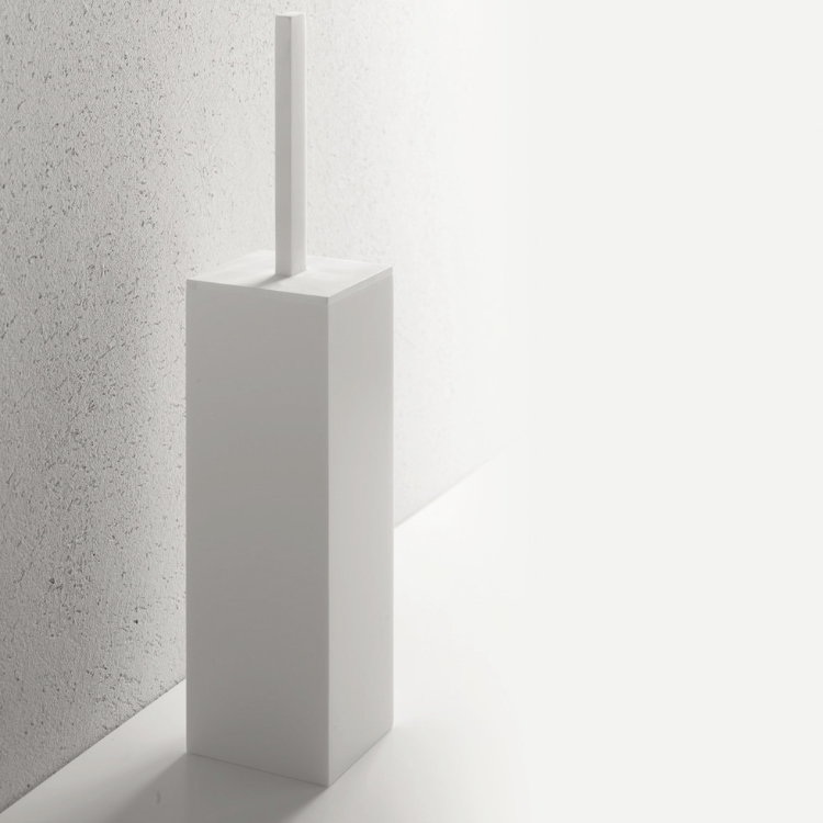 Portascopino in solid surface Brera Group