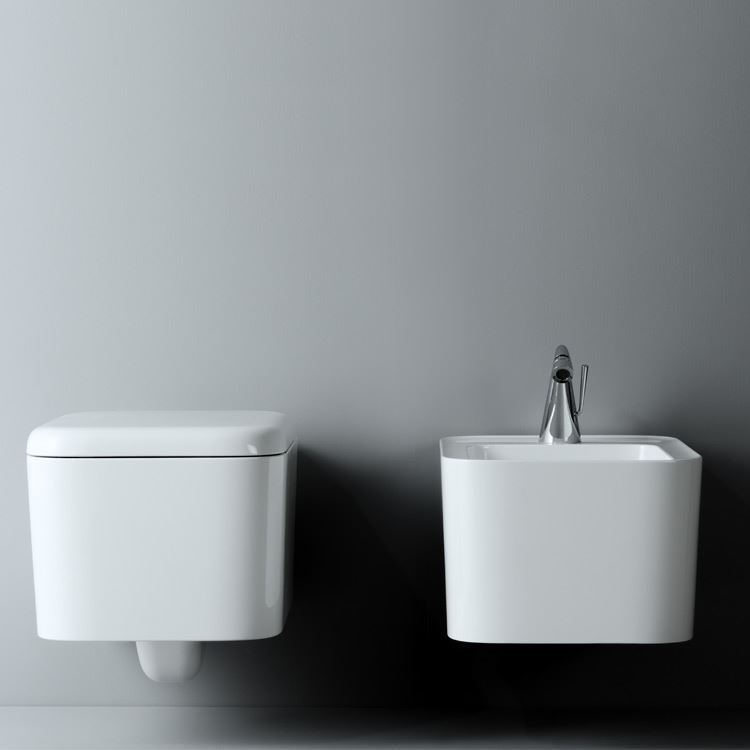 WC e Bidet sospeso Valdama Cameo
