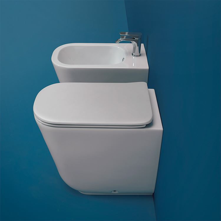 Wc e bidet filo muro Tribeca Kerasan