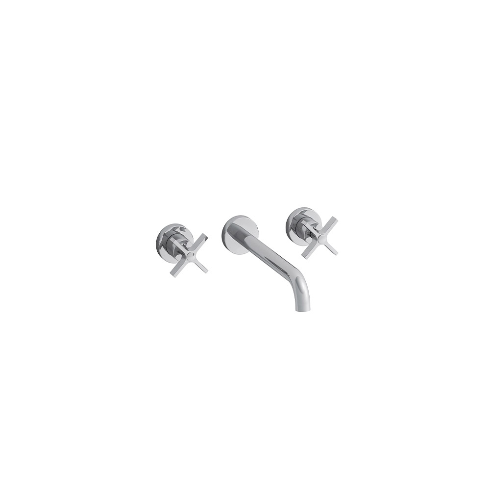 Miscelatore lavabo a parete Large Cross Road Cristina Rubinetterie