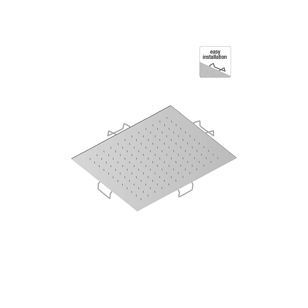 Soffione da incasso a soffitto 44x44cm Docce Frattini