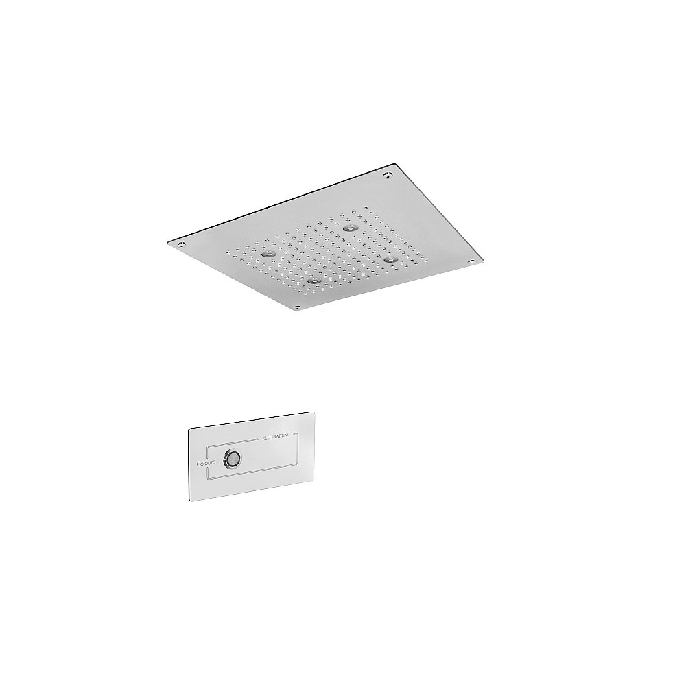 Soffione da incasso a soffitto 40x40cm Docce Frattini