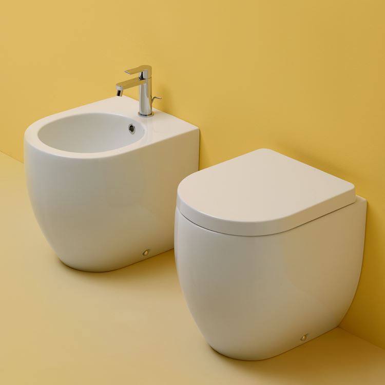 WC e Bidet a terra 48 cm Flo Kerasan