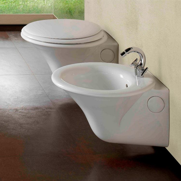 Wc e Bidet Sospeso Sculture Hatria