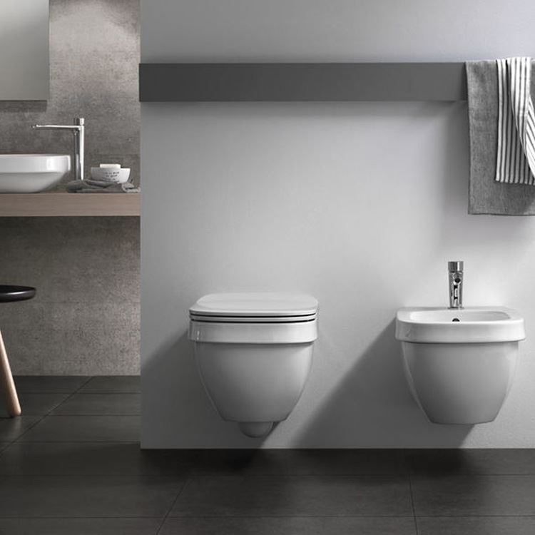 WC e Bidet Sospeso Abito Hatria